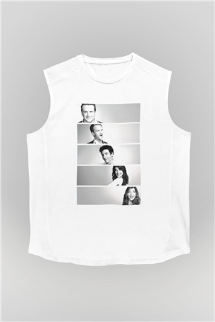 Jackass Beyaz Unisex Kolsuz Tişört