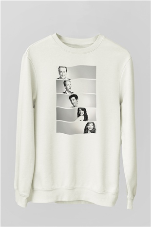 Jackass Beyaz Unisex Sweatshirt