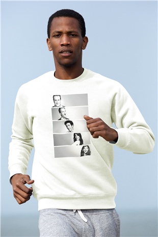 Jackass Beyaz Unisex Sweatshirt