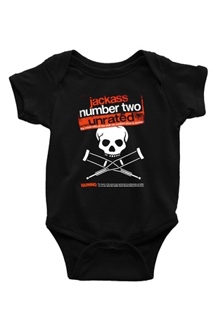 Jackass Siyah Bebek Body - Zıbın