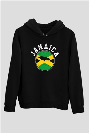 Jamaika Siyah Unisex Hoodie