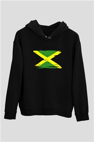 Jamaika Siyah Unisex Hoodie