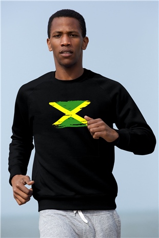 Jamaika Siyah Unisex Sweatshirt