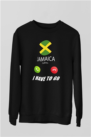 Jamaika Siyah Unisex Sweatshirt