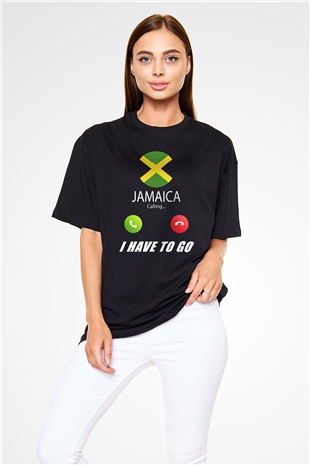 Jamaika Siyah Oversize Tişört Oversize T-shirt - TişörtFabrikası