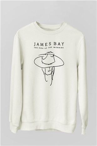 James Bay Beyaz Unisex Sweatshirt
