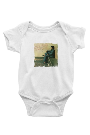James Brown Baskılı Unisex Beyaz Bebek Body - Zıbın