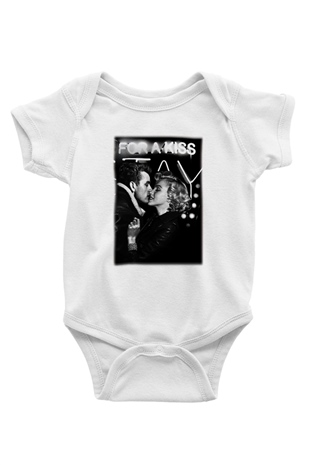 James Dean Baskılı Beyaz Unisex Bebek Body - Zıbın