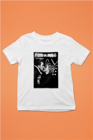 James Dean Baskılı Beyaz Unisex Çocuk Tişört