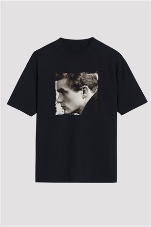 James Dean Baskılı Unisex Siyah Oversize Tişört