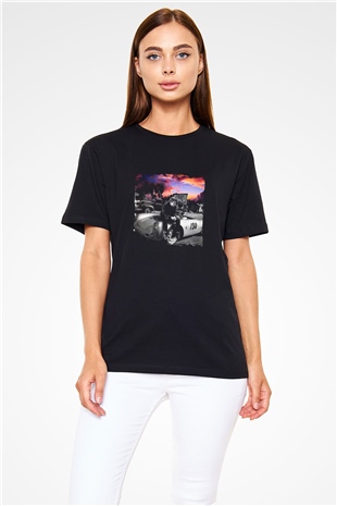 James Dean Baskılı Unisex Siyah Tişört