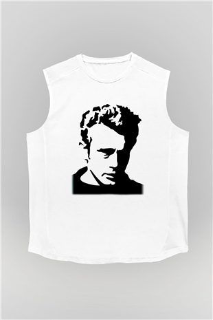 James Dean Beyaz Unisex Kolsuz Tişört