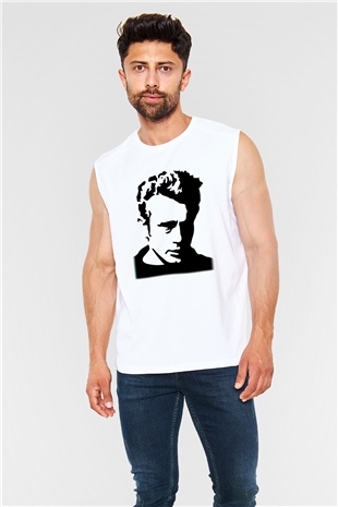 James Dean Beyaz Unisex Kolsuz Tişört