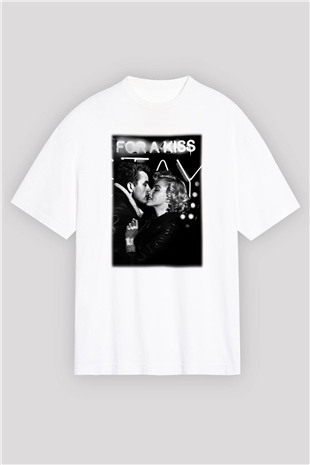 James Dean Beyaz Unisex Oversize Tişört T-Shirt