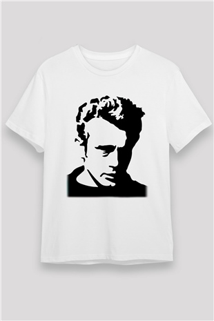 James Dean Beyaz Unisex Tişört T-Shirt - TişörtFabrikası