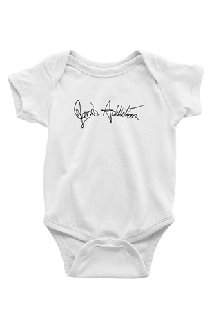 Janes Addiction Baskılı Beyaz Unisex Bebek Body - Zıbın