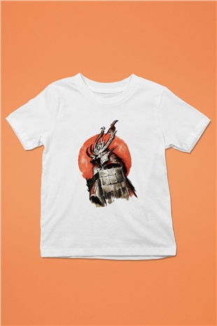Japonya Baskılı Beyaz Unisex Çocuk Tişört
