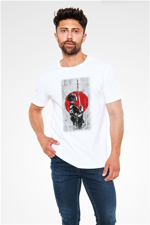 Japonya Beyaz Unisex Tişört T-Shirt - TişörtFabrikası