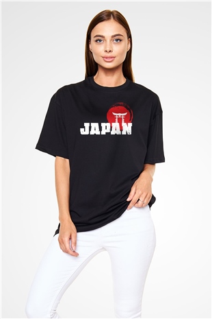 Japonya Siyah Oversize Tişört Oversize T-shirt - TişörtFabrikası