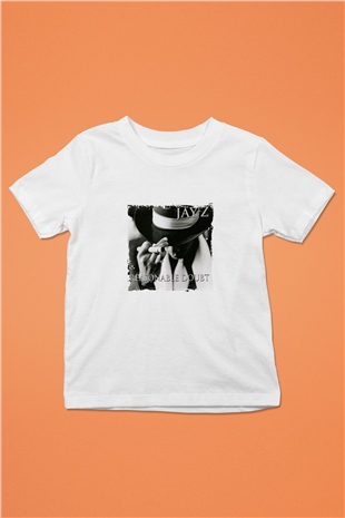 Jay-Z Baskılı Unisex Beyaz Çocuk Tişört