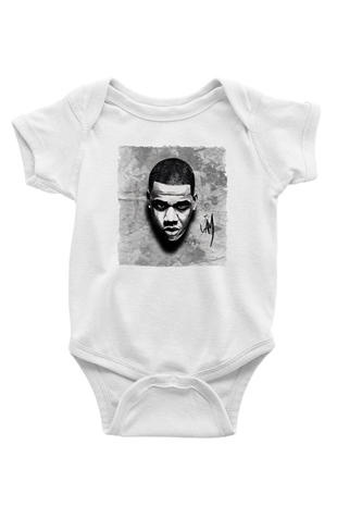 Jay-Z Beyaz Bebek Body - Zıbın