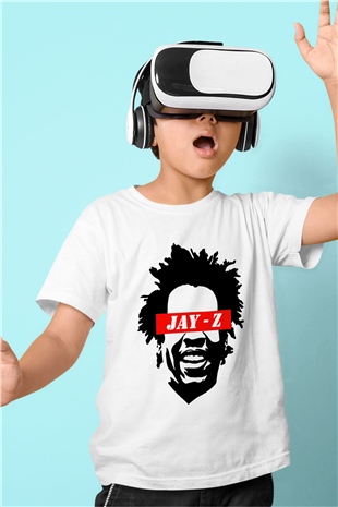 Jay-Z Beyaz Unisex Çocuk Tişört