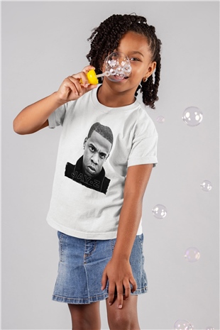 Jay-Z Beyaz Unisex Çocuk Tişört