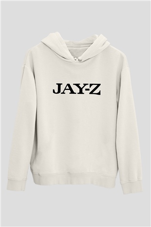 Jay-Z Beyaz Unisex Kapşonlu Sweatshirt