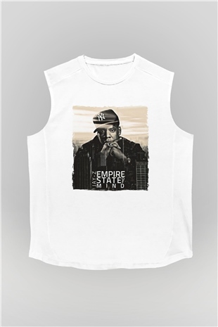 Jay-Z Beyaz Unisex Kolsuz Tişört