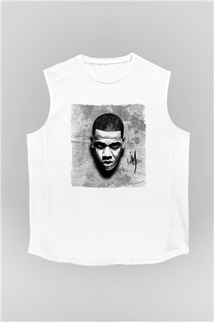 Jay-Z Beyaz Unisex Kolsuz Tişört