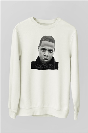 Jay-Z Beyaz Unisex Sweatshirt