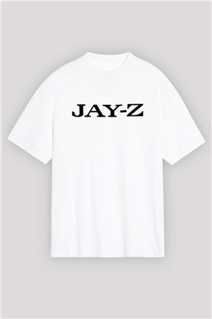 Jay-Z Beyaz Oversize Tişört Oversize T-shirt - TişörtFabrikası