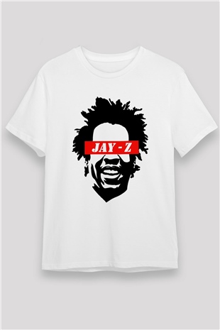 Jay-Z Beyaz Unisex Tişört T-Shirt - TişörtFabrikası