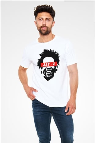 Jay-Z Beyaz Unisex Tişört T-Shirt - TişörtFabrikası
