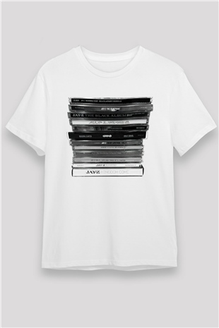 Jay-Z Beyaz Unisex Tişört T-Shirt - TişörtFabrikası
