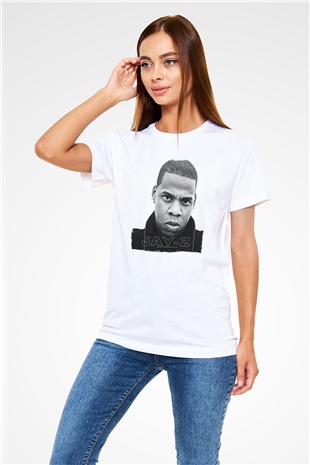 Jay-Z Beyaz Unisex Tişört T-Shirt - TişörtFabrikası