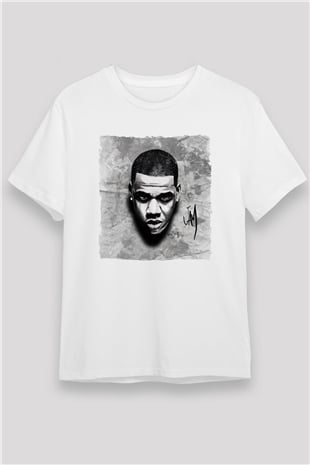 Jay-Z Beyaz Unisex Tişört T-Shirt - TişörtFabrikası
