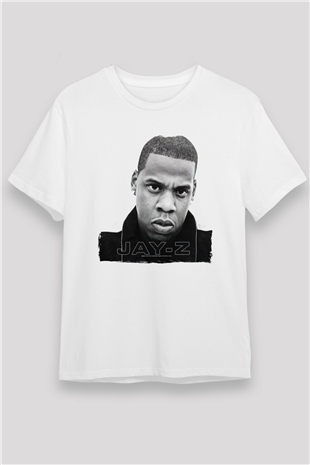 Jay-Z Beyaz Unisex Tişört T-Shirt - TişörtFabrikası