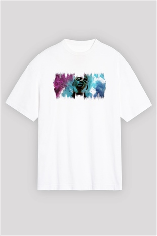 Jay-Z Beyaz Oversize Tişört Oversize T-shirt - TişörtFabrikası