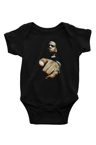 Jay-Z Siyah Bebek Body - Zıbın