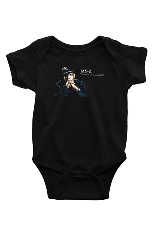 Jay-Z Siyah Bebek Body - Zıbın