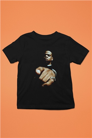 Jay-Z Siyah Unisex Çocuk Tişört