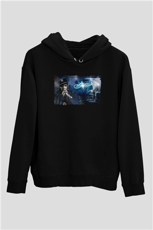 Jay-Z Siyah Unisex Kapüşonlu Sweatshirt