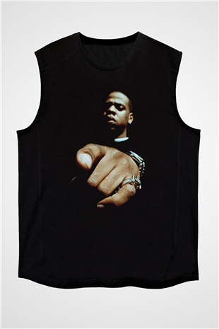 Jay-Z Siyah Unisex Kolsuz Tişört