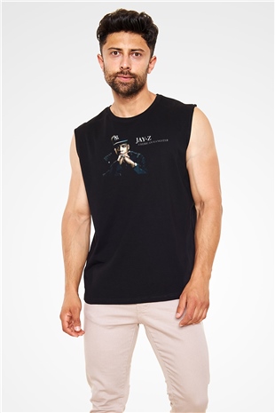 Jay-Z Siyah Unisex Kolsuz Tişört