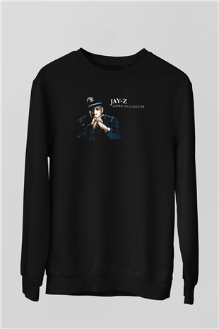 Jay-Z Siyah Unisex Sweatshirt