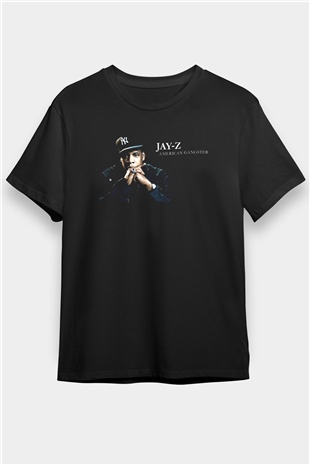 Jay-Z Siyah Unisex Tişört T-Shirt - TişörtFabrikası