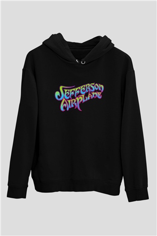 Jefferson Airplane Siyah Unisex Hoodie