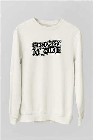 Jeofizik mühendisi Beyaz Unisex Sweatshirt