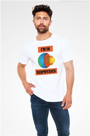 Jeofizik mühendisi Beyaz Unisex Tişört T-Shirt - TişörtFabrikası